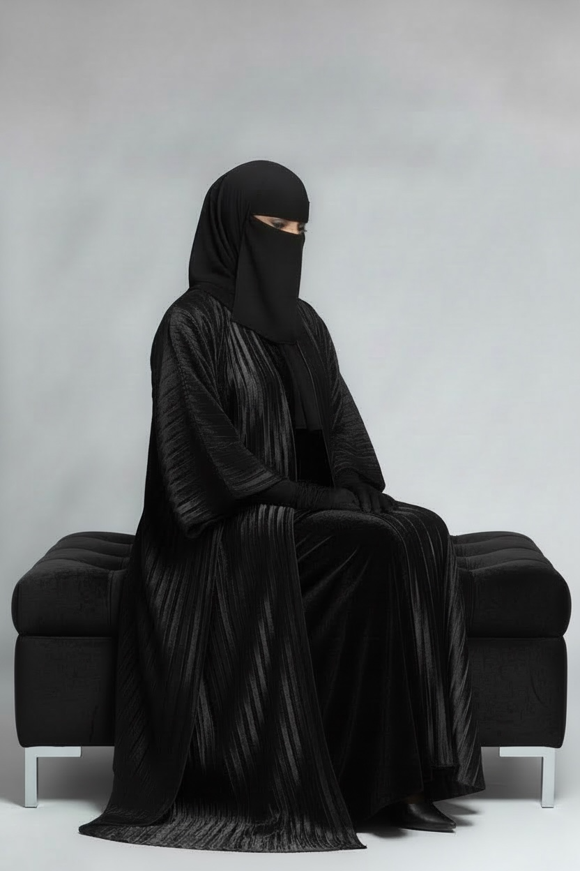 Amirah Velvet Pleat Set