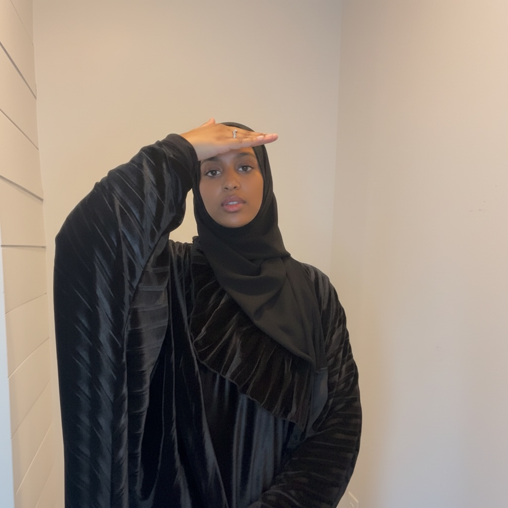 Amirah Velvet Pleat Set